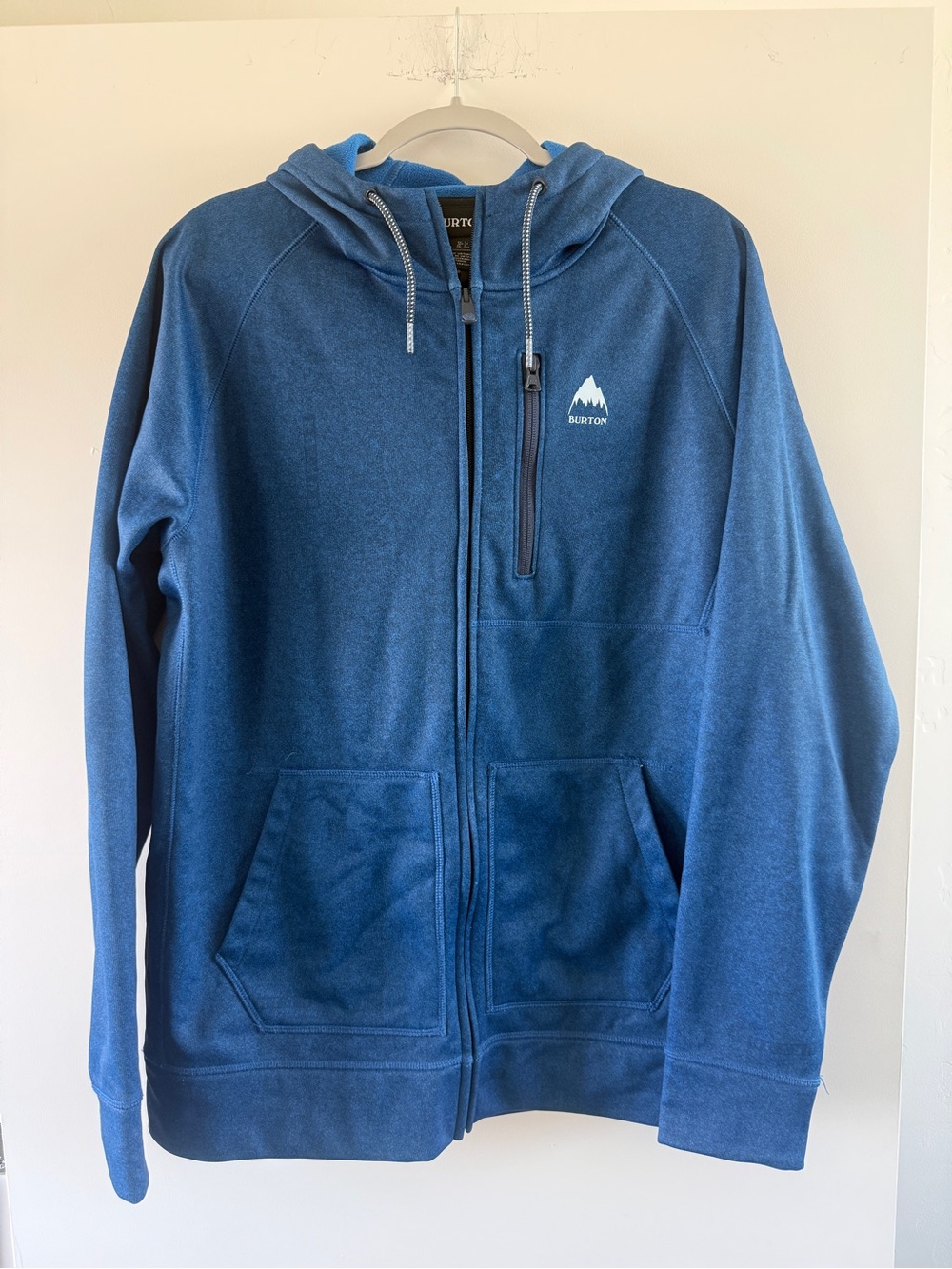 Burton Men's Deep Blue Full-Zip Hoodie Sweater